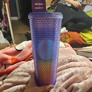 Starbucks Purple and Blue Textured Tumbler